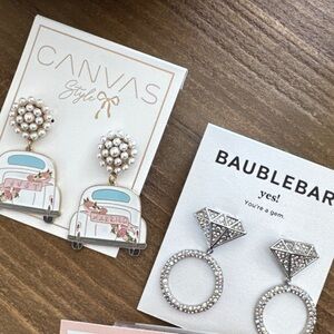 Wedding or Bachelorette or Engagement Earrings